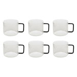 SECRET DE GOURMET Lot de 6 Mugs en Verre  Mia  50cl Transparent