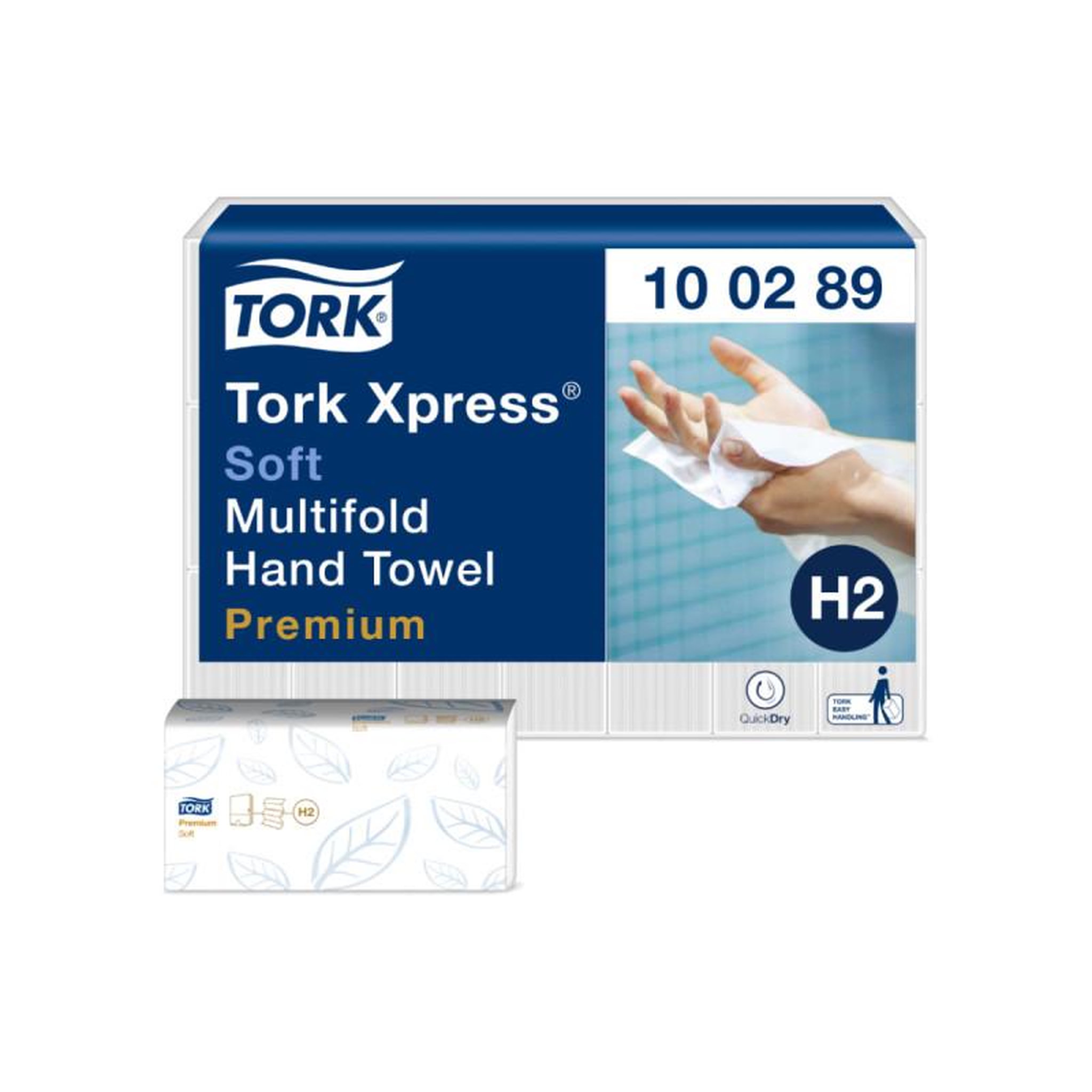Tork Lot de 21 paquets essuie-mains TORK Xpress doux - interfoliés - Premium - 100289
