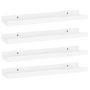 Voir la diapositive 2 : VIDAXL Etageres murales 4 pcs Blanc brillant 40x9x3 cm