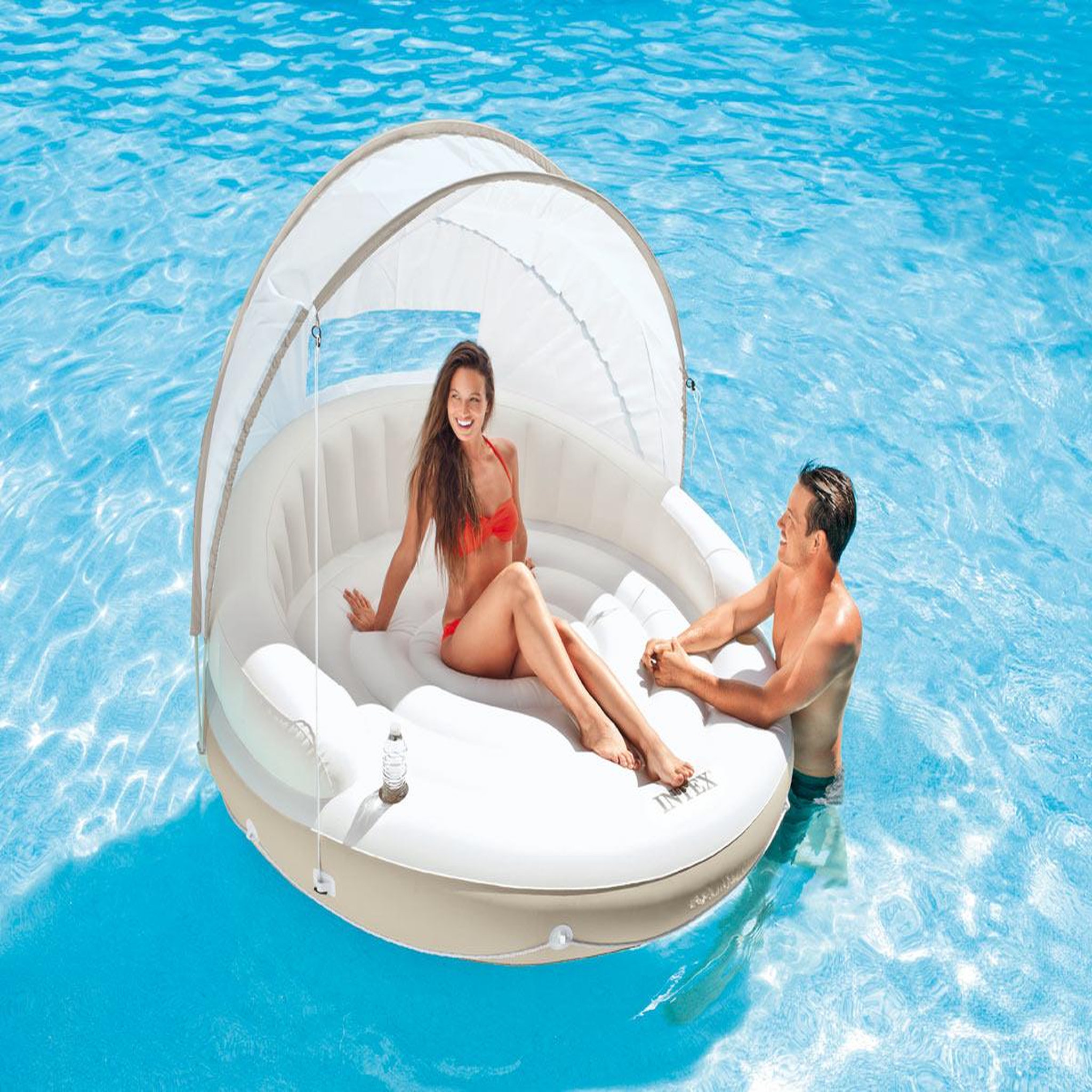 Voir la diapositive 3 : INTEX Ilot flottant Lounge Caraïbes - Intex