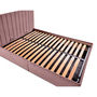 Voir la diapositive 3 : BEST MOBILIER Klimt - lit coffre - 160x200 - en velours - sommier inclus