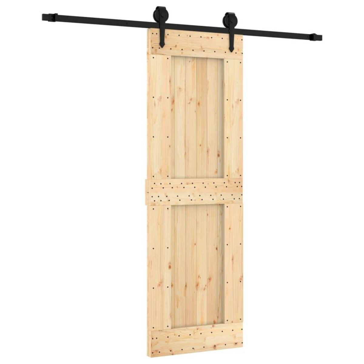 VIDAXL Porte coulissante et kit de quincaillerie 70x210 cm pin massif