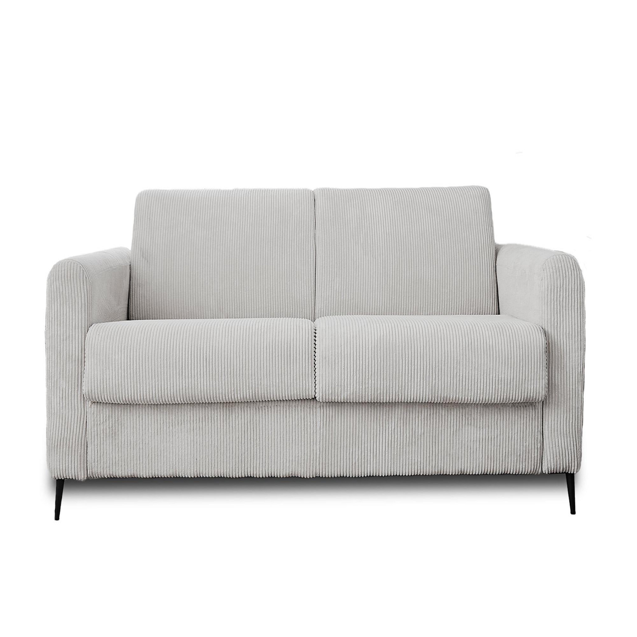 Voir la diapositive 1 : LISA DESIGN Owen - canapé 3 places convertible express couchage quotidien 140 cm matelas 12 cm en velours côtelé