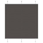 VIDAXL Store plisse noir 115x100 cm largeur du tissu 114,4cm polyester