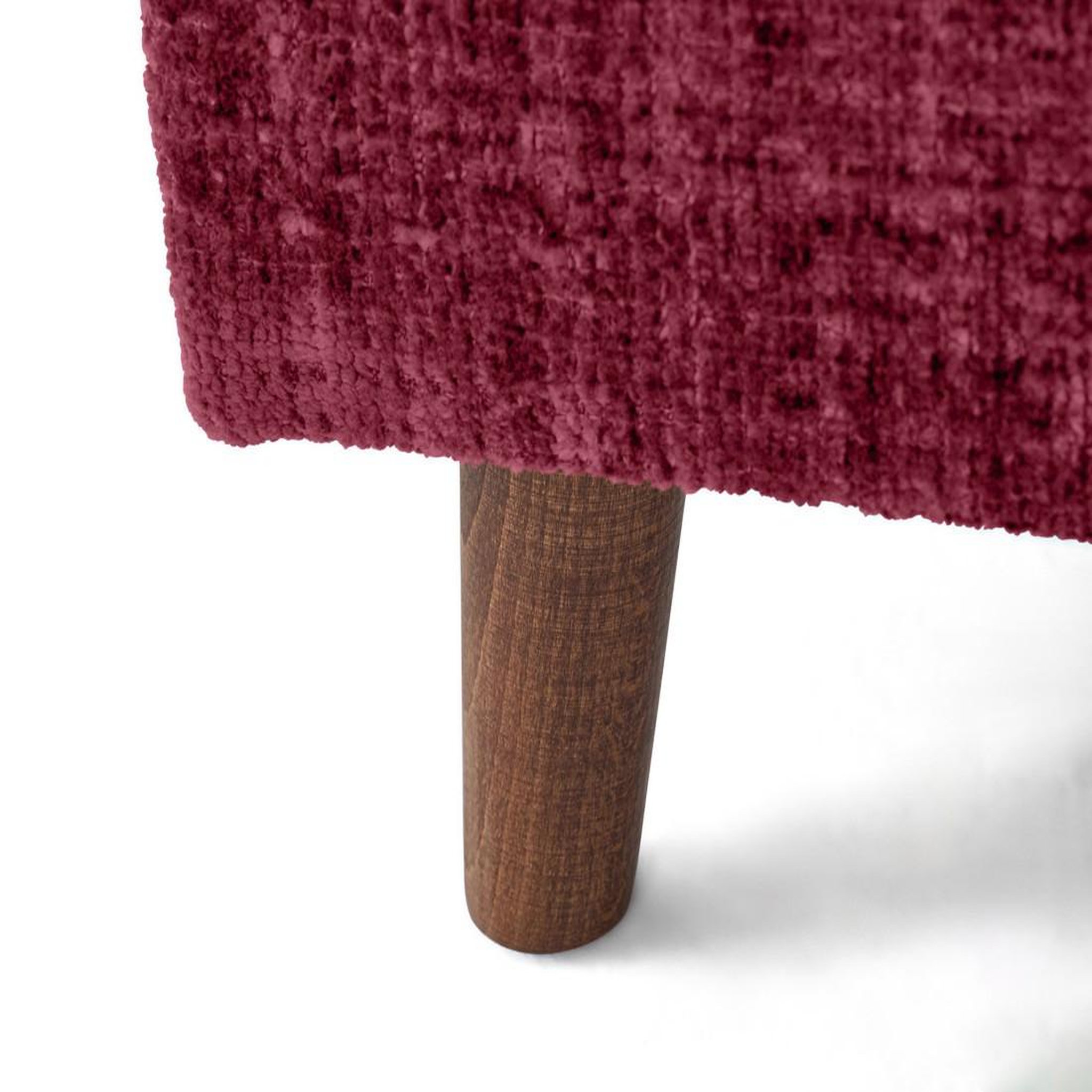 Voir la diapositive 3 : LISA DESIGN Rune - canapé d'angle droit 4 places en velours texturé