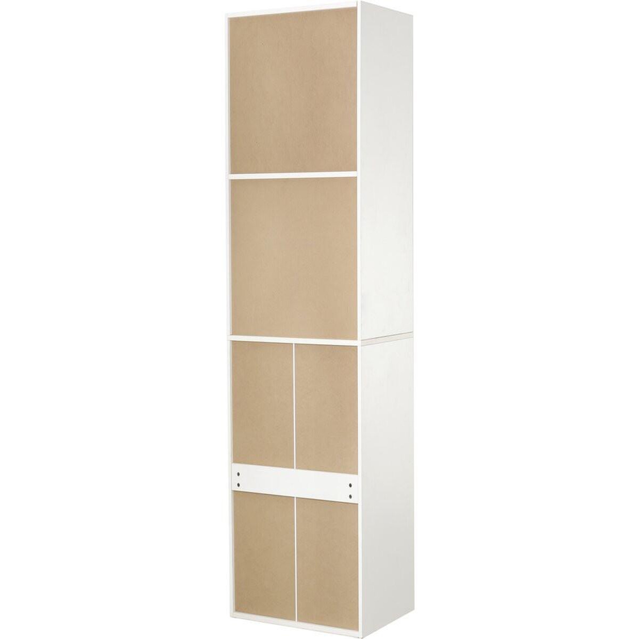 Voir la diapositive 4 : Habitat et Jardin Armoire avec 5 tiroirs et 2 étagères  opéra  - 60 x 45 x 180 cm - blanc
