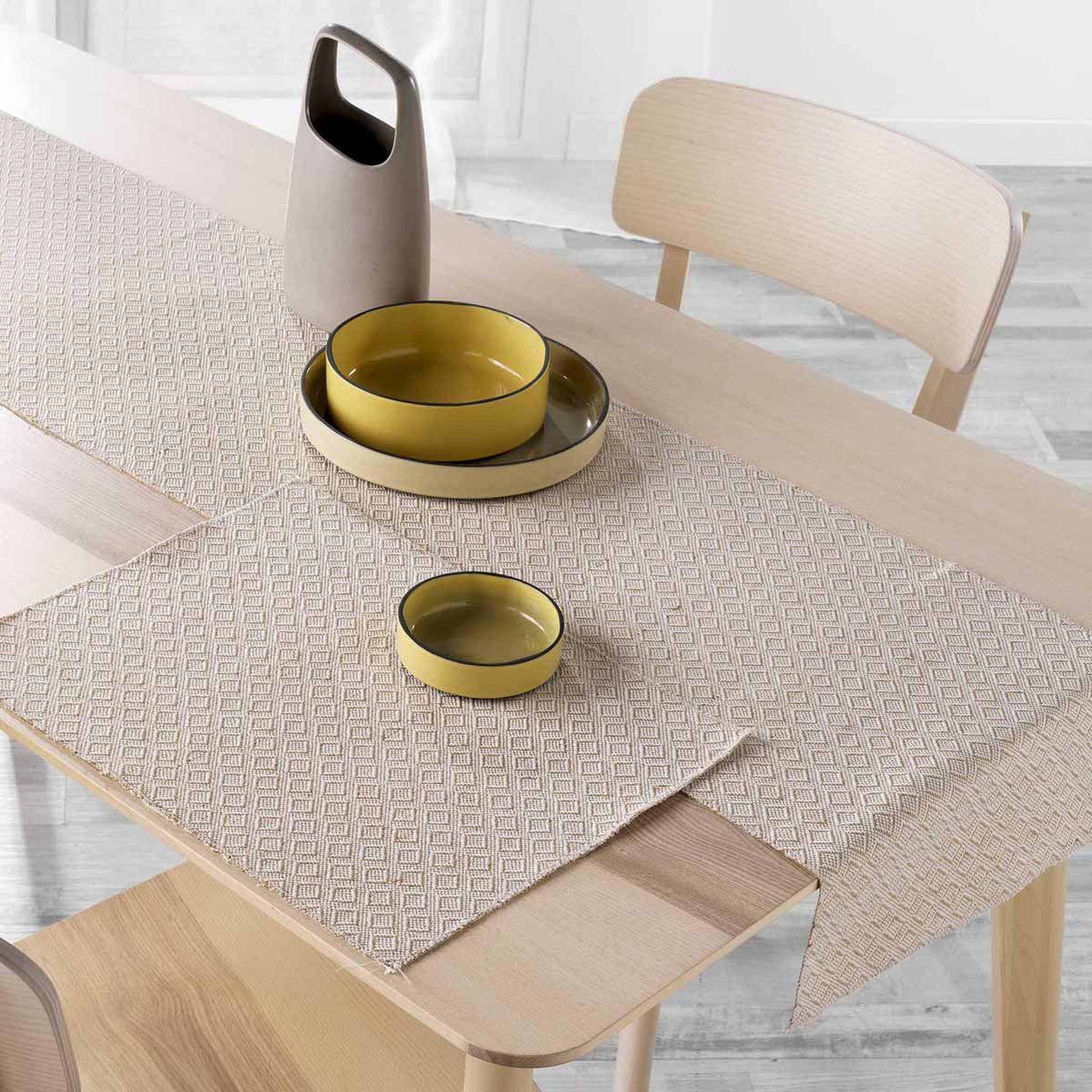 Voir la diapositive 2 : Douceur d'Intérieur Chemin de table en jute  danity  35x140cm beige