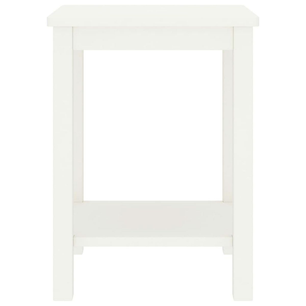 VIDAXL Table de chevet blanc 35x30x47 cm bois de pin massif