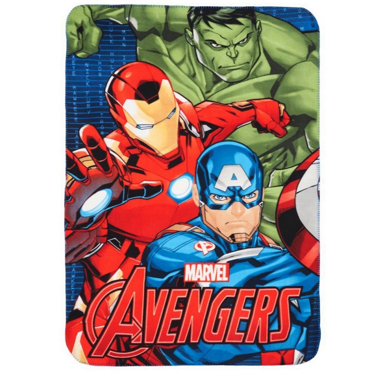 Plaid Polaire Les Avengers Couverture Enfant Hulk Iron Man pas cher 