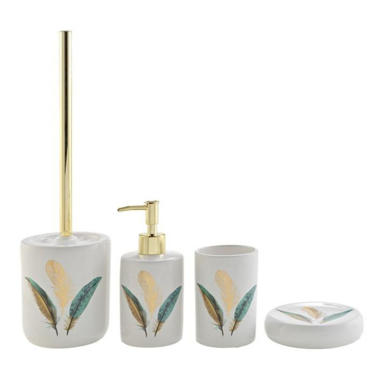 Paris Prix Gobelet Salle de Bain Céramique  Plumiss  11cm Multicolore