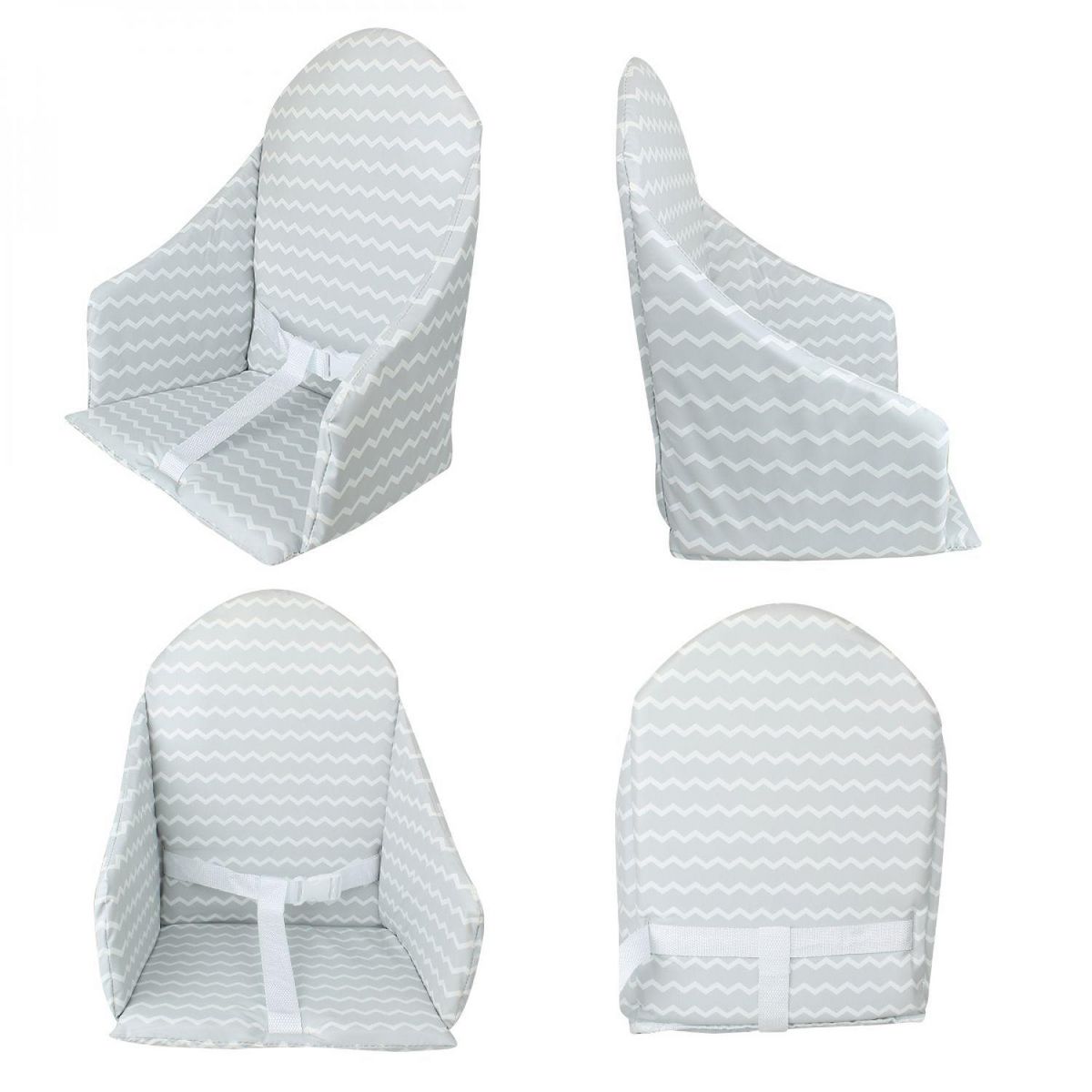 Monsieur Bébé Coussin d'assise universel Miam avec harnais pour chaise haute bébé