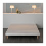 Voir la diapositive 1 : FINLANDEK Sommier tapissier a lattes 160 x 200 - Bois massif blanc + pieds - FINLANDEK Rakenne