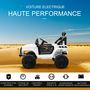 Voir la diapositive 6 : HOMCOM Voiture 4x4 électrique enfant moteur 2 x 35 W 5 Km/h max. télécommande incluse effets lumineux sonore lecteur MP3 USB blanc