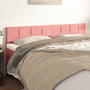 Voir la diapositive 1 : VIDAXL Tetes de lit 2 pcs Rose 100x5x78/88 cm Velours