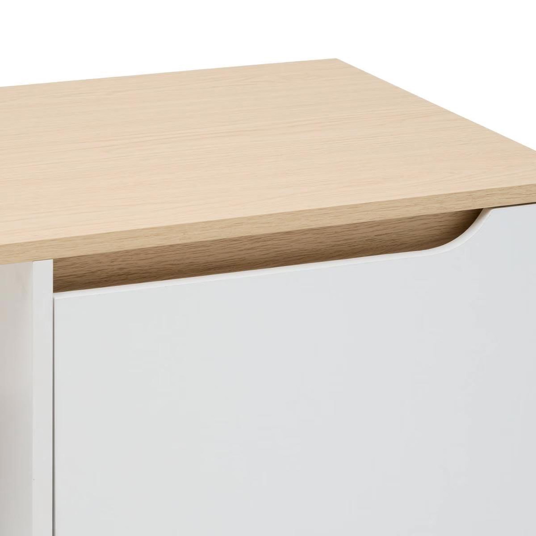 Voir la diapositive 3 : FIVE Table basse avec tiroir  luma  90cm blanc