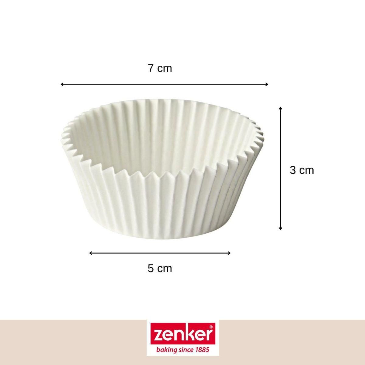 ZENKER Set pâtisserie avec 75 moules à muffins en papier, 2 bols à mixer, verre mesureur et spatule Zenker