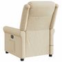 Voir la diapositive 5 : VIDAXL Fauteuil de massage inclinable Creme Tissu