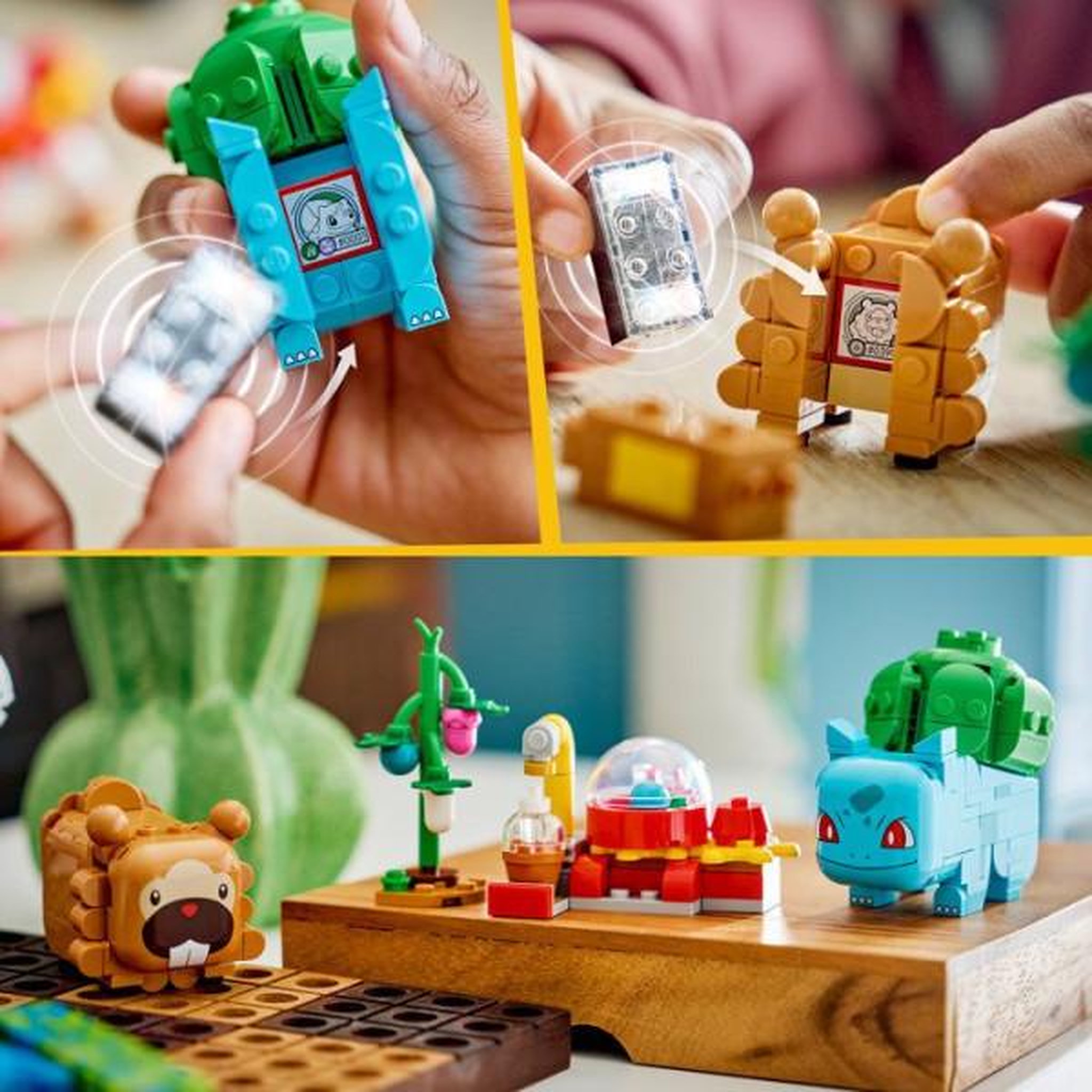 Voir la diapositive 4 : LEGO LEGO Pokémon 72155 - Set de construction compatible SMART Play™ - Bulbizarre et Keunotor, Délice de baies - Des 7 ans