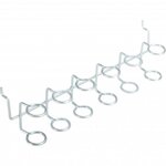 Mottez Crochet pour panneau perforé MOTTEZ, H.6 x l.22.5 x P.5 cm