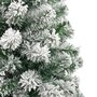 Voir la diapositive 5 : VIDAXL Sapin de Noël artificiel a charnieres avec neige floquee 210 cm
