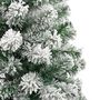 Voir la diapositive 5 : VIDAXL Sapin de Noël artificiel a charnieres avec neige floquee 210 cm