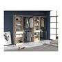 Voir la diapositive 2 : EKIPA EKIPA Dressing extensible - 2 colonnes avec 2 tiroirs et 10 étageres + 4 penderies - Décor chene - L 320 x P 40 x H 200 cm - D