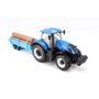Voir la diapositive 1 : BURAGO Tracteur New Holland avec remorque 1/32ème