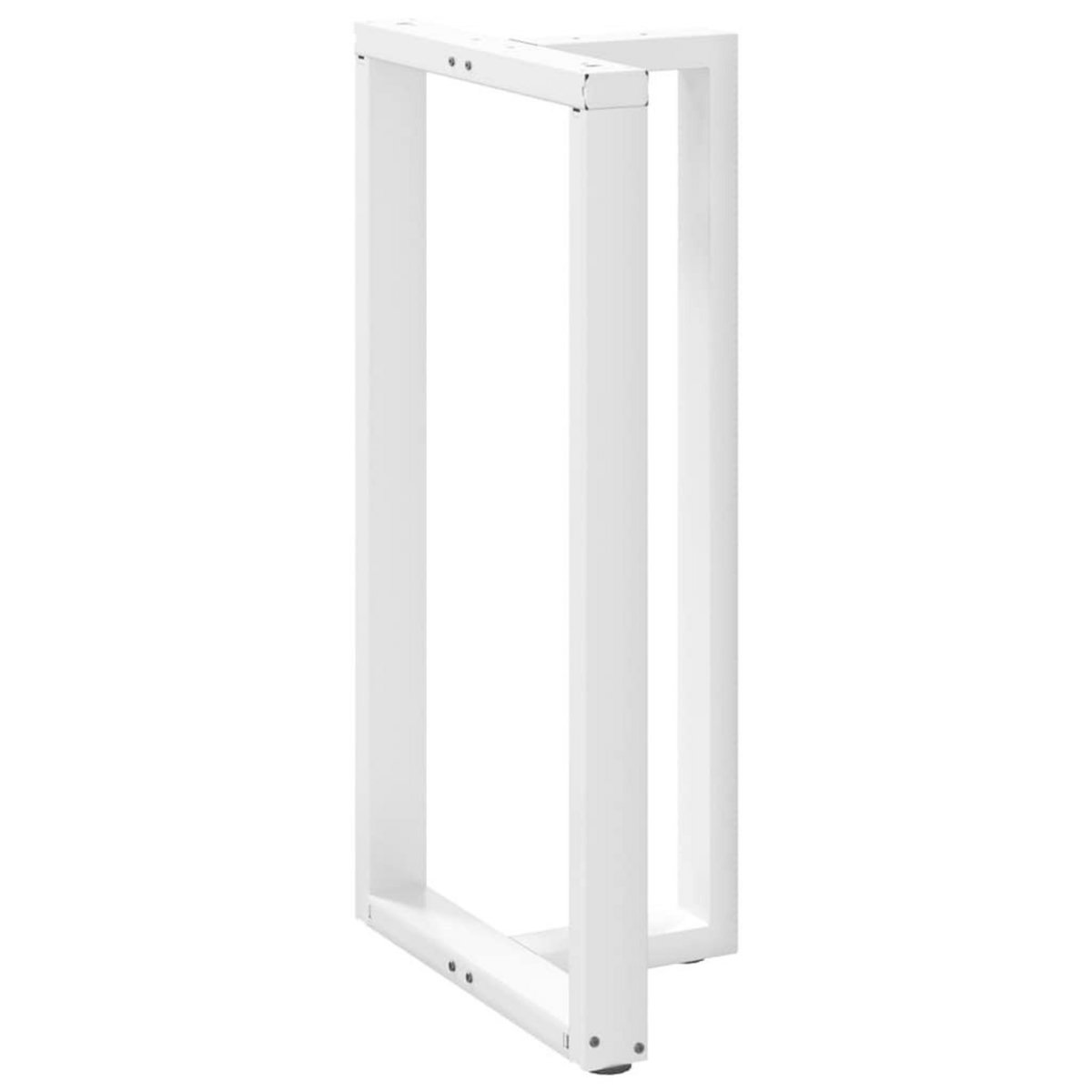 VIDAXL Pieds de table de bar forme de T 2 pcs blanc 60x35x(110-111) cm