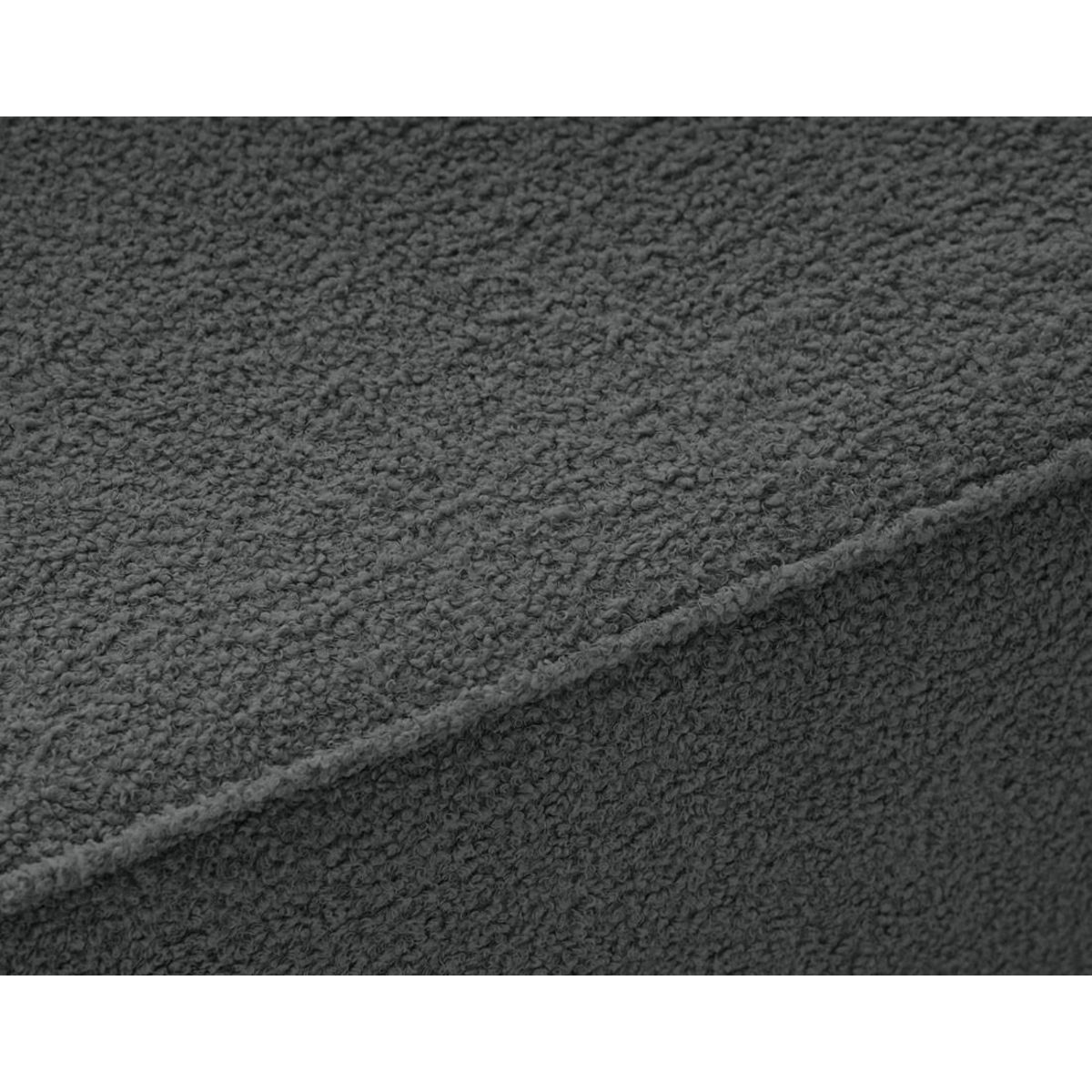 BEST MOBILIER Topaze - pouf - en tissu bouclette