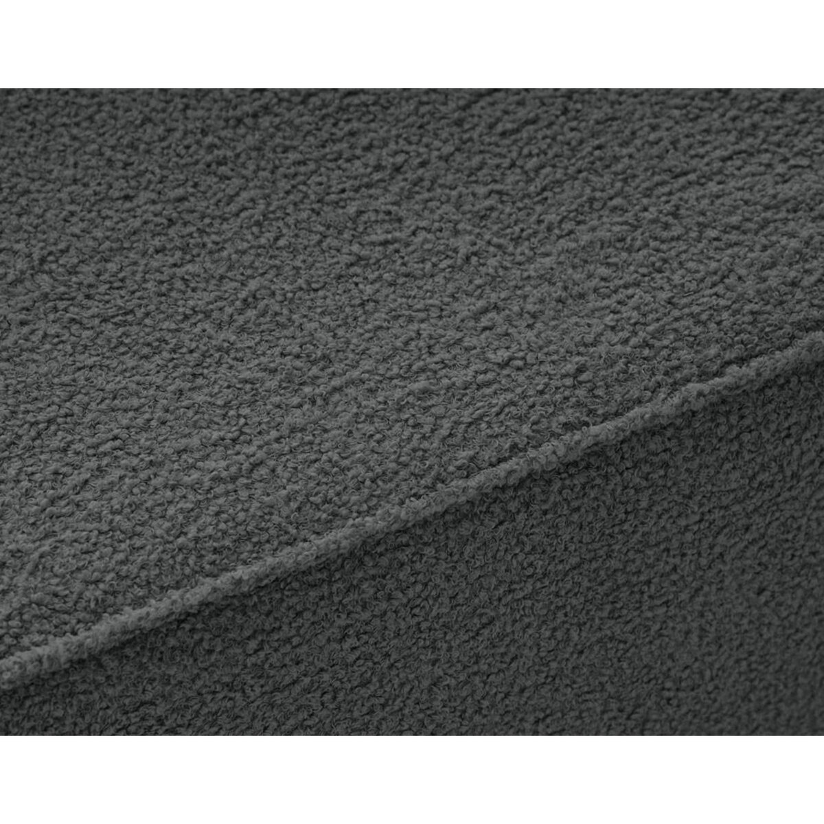 BEST MOBILIER Topaze - pouf - en tissu bouclette