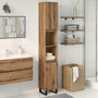 Voir la diapositive 3 : VIDAXL Armoire de salle de bain chene artisanal 30x30x190 cm