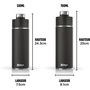 Voir la diapositive 4 : NINJA Bouteille isotherme Thirsti 530ml Travel Bottle Black