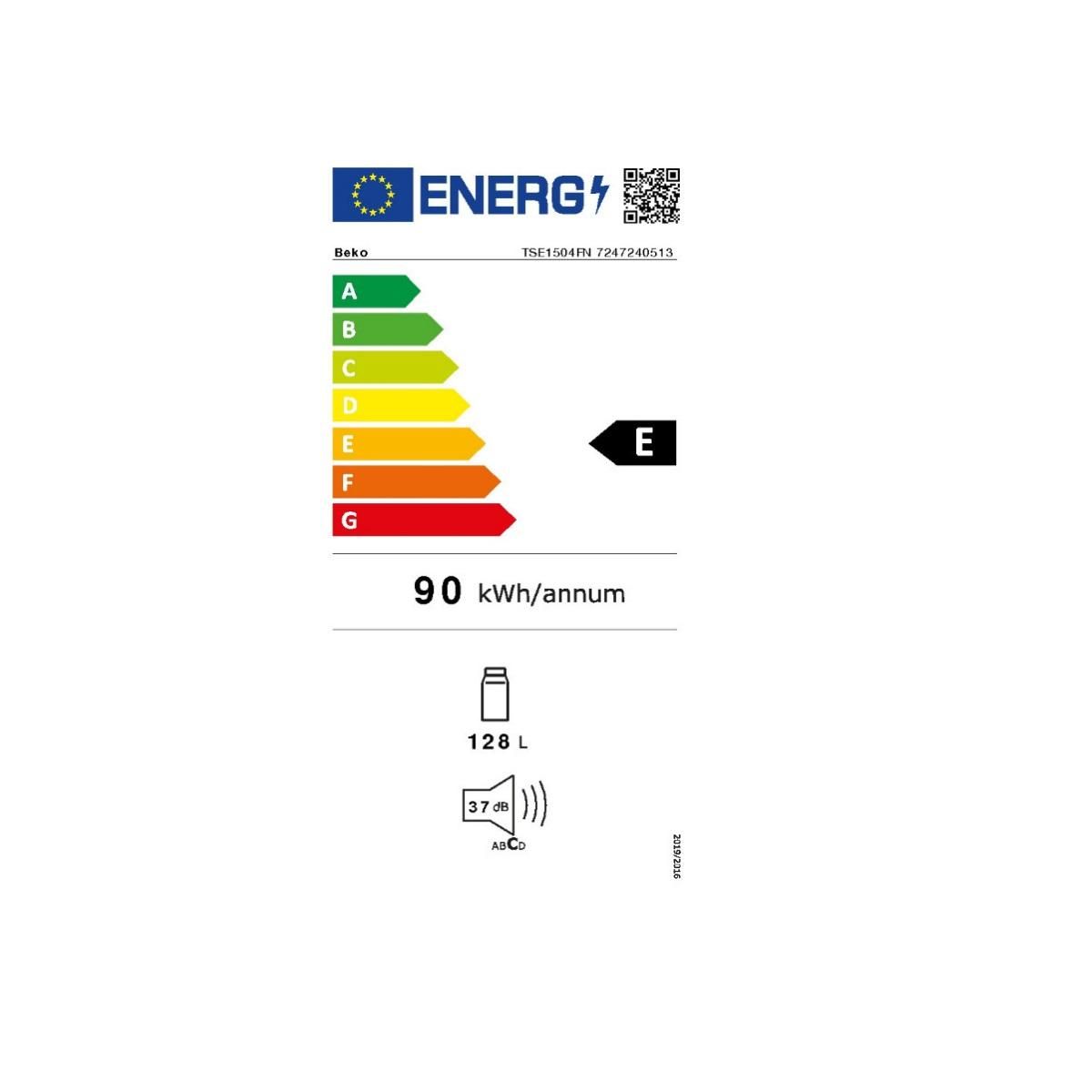 Beko Réfrigérateur table top 54cm 128l blanc - TSE1504FN