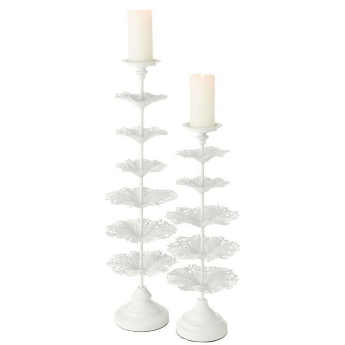 Paris Prix Photophore Design en Métal  Arbre  62cm Blanc