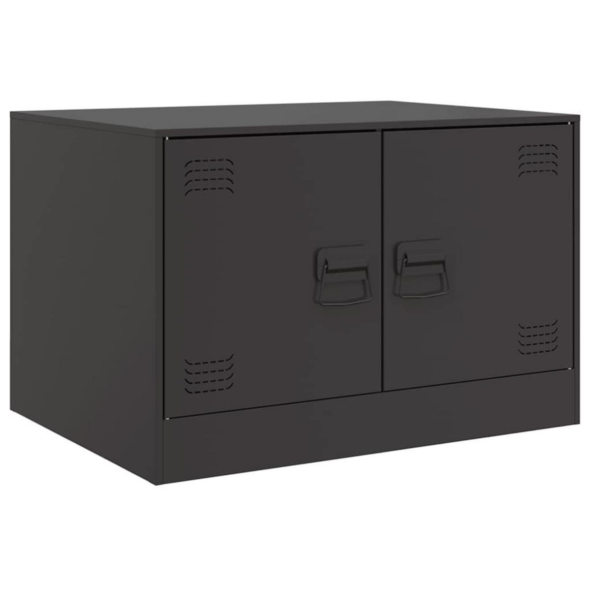 VIDAXL Table basse noir 67x50x44 cm acier
