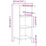 Voir la diapositive 6 : VIDAXL Buffet blanc 34,5x32,5x90 cm bois d'ingenierie