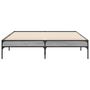 Voir la diapositive 4 : VIDAXL Cadre de lit sans matelas sonoma gris 140x190 cm
