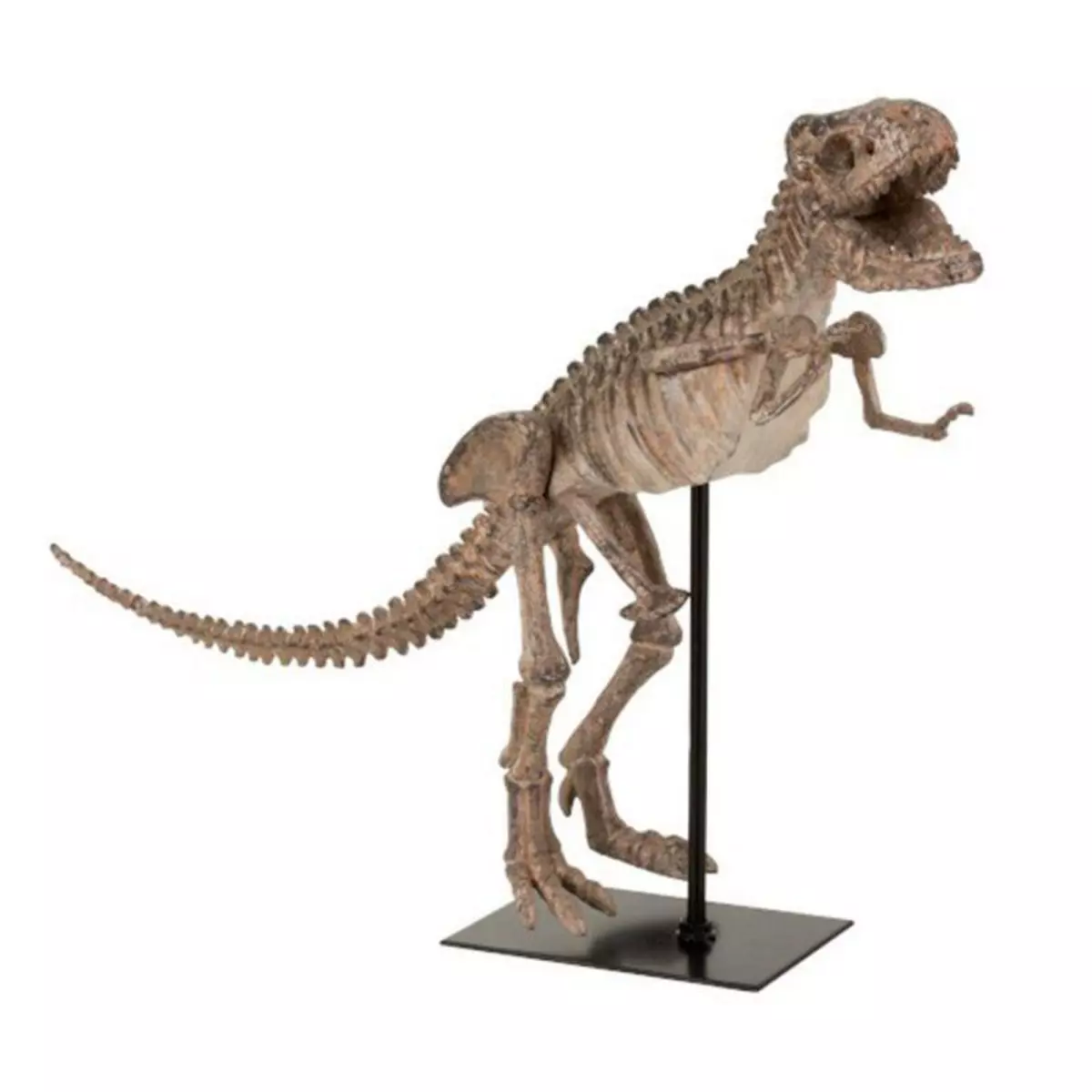Paris Prix Statuette Déco sur Pied  Dino T-Rex  47cm Marron