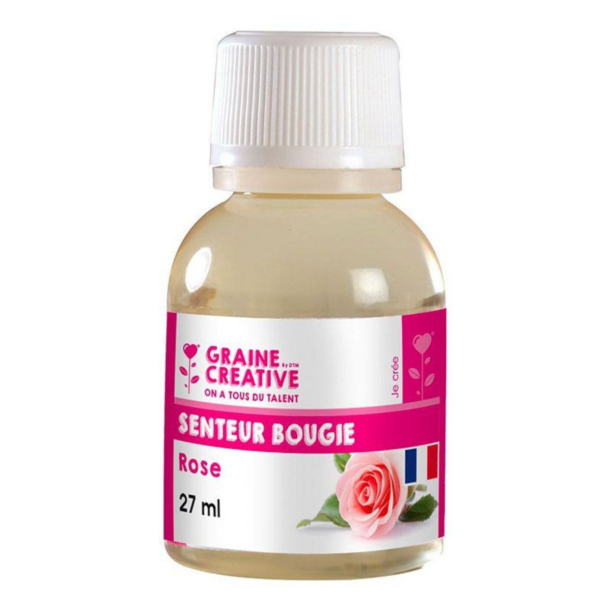 Graine créative Parfum pour bougie - senteur Rose 27 ml