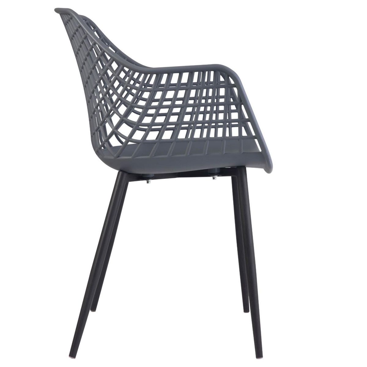 IDIMEX Lot de 4 chaises LUCIA, en plastique