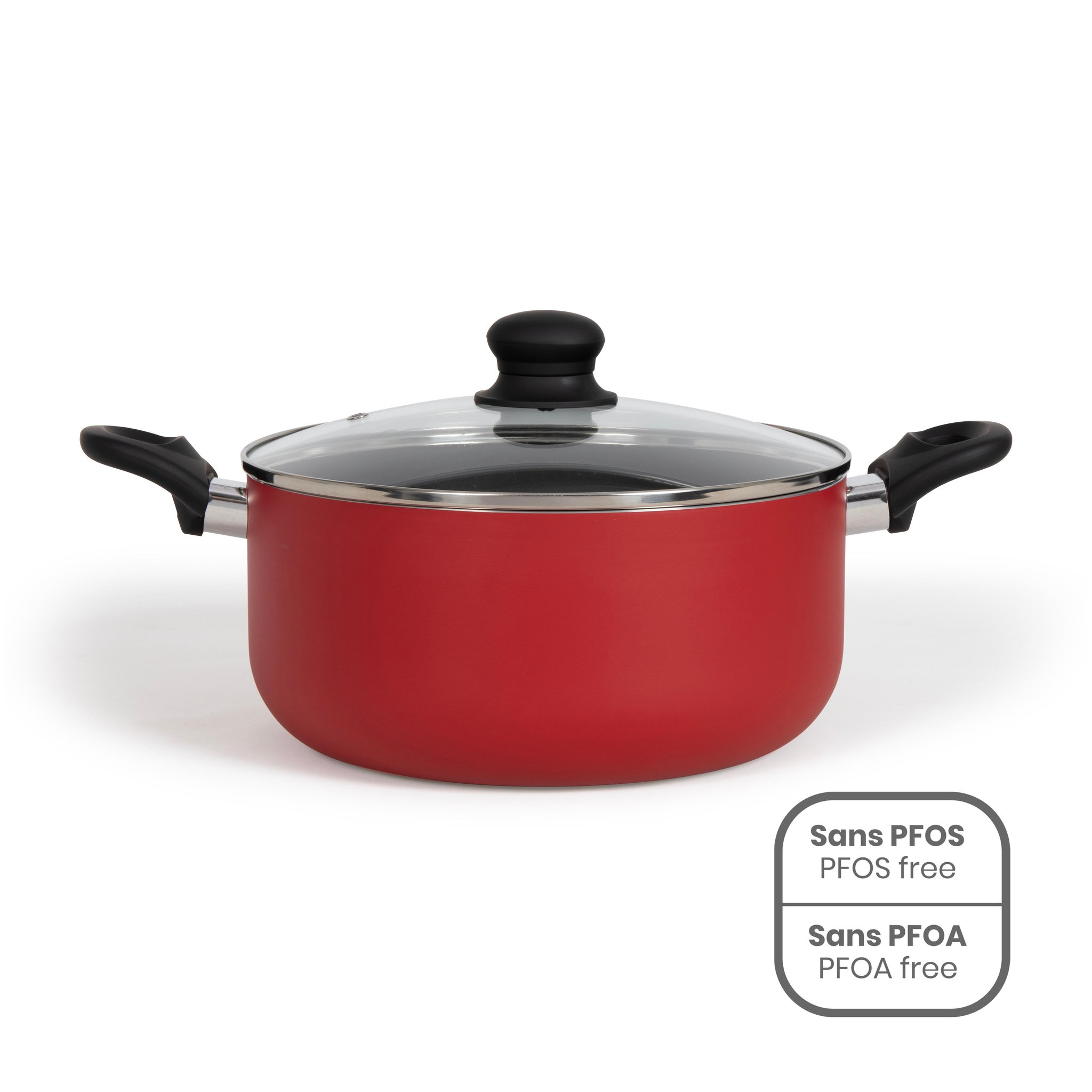 LIVOO Faitout aluminium 24cm avec couvercle - MEP150R