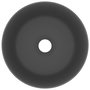 Voir la diapositive 3 : VIDAXL Lavabo rond de luxe Gris fonce mat 40x15 cm Ceramique