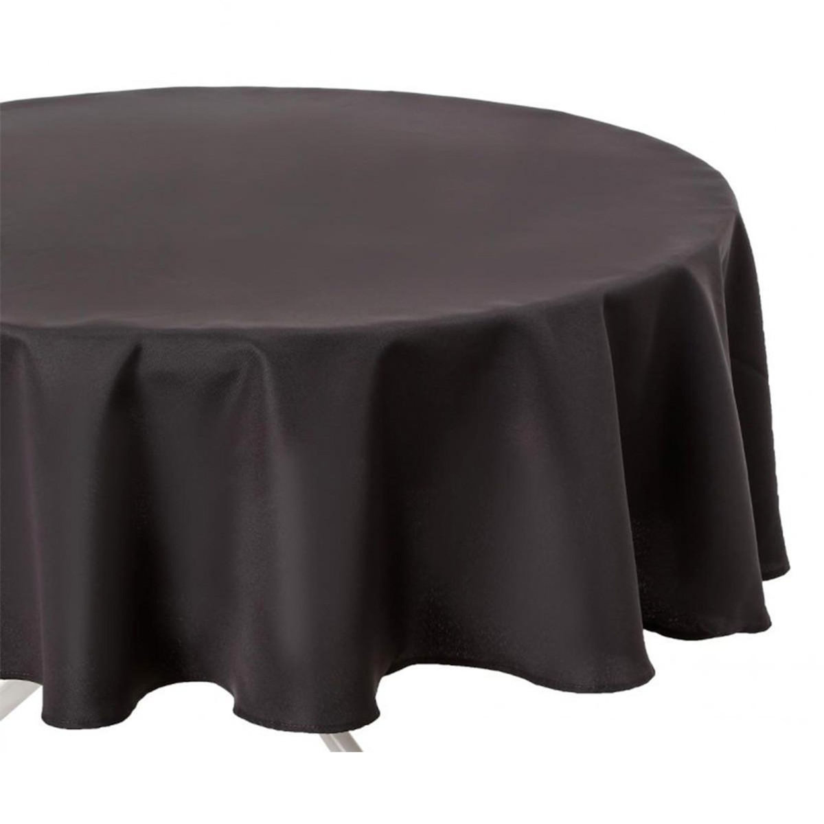 ATMOSPHERA Nappe Antitache Ronde  Unie  180cm Ardoise