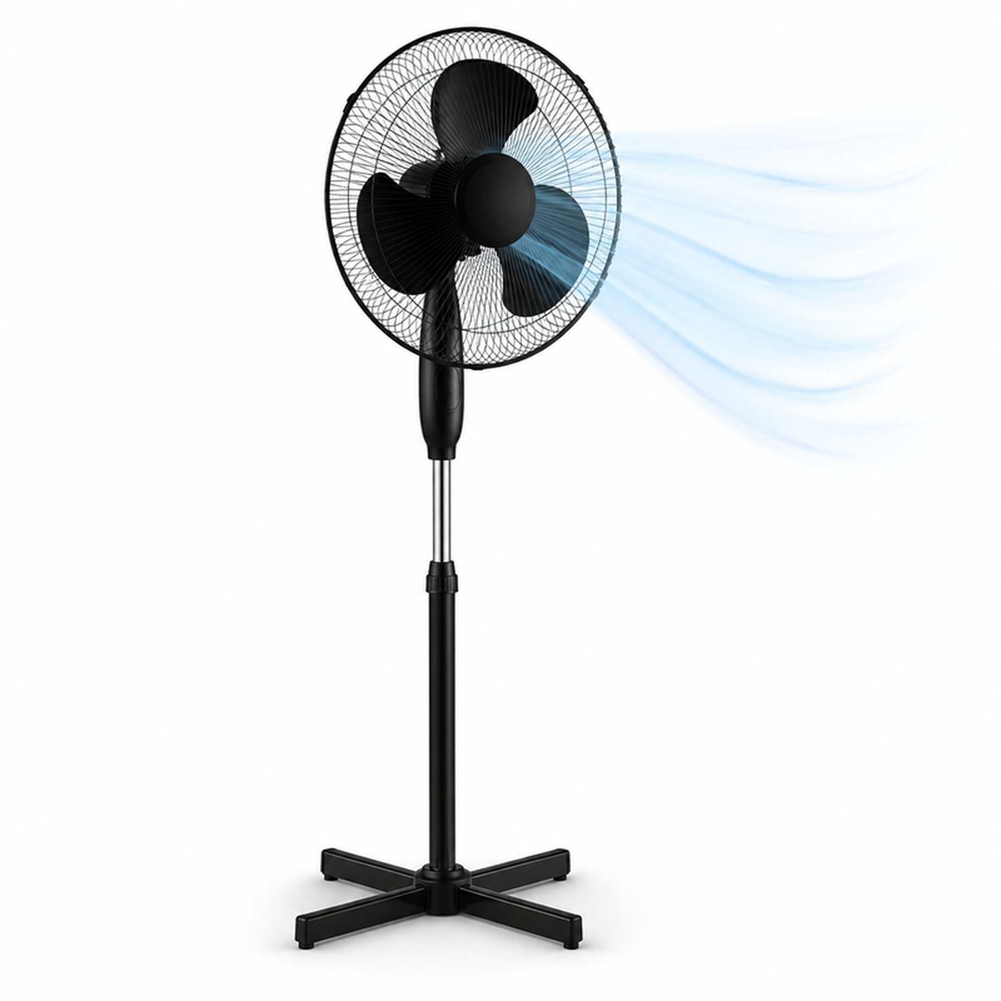 Ventilateur sur pied silencieux 40 cm – 3 vitesses