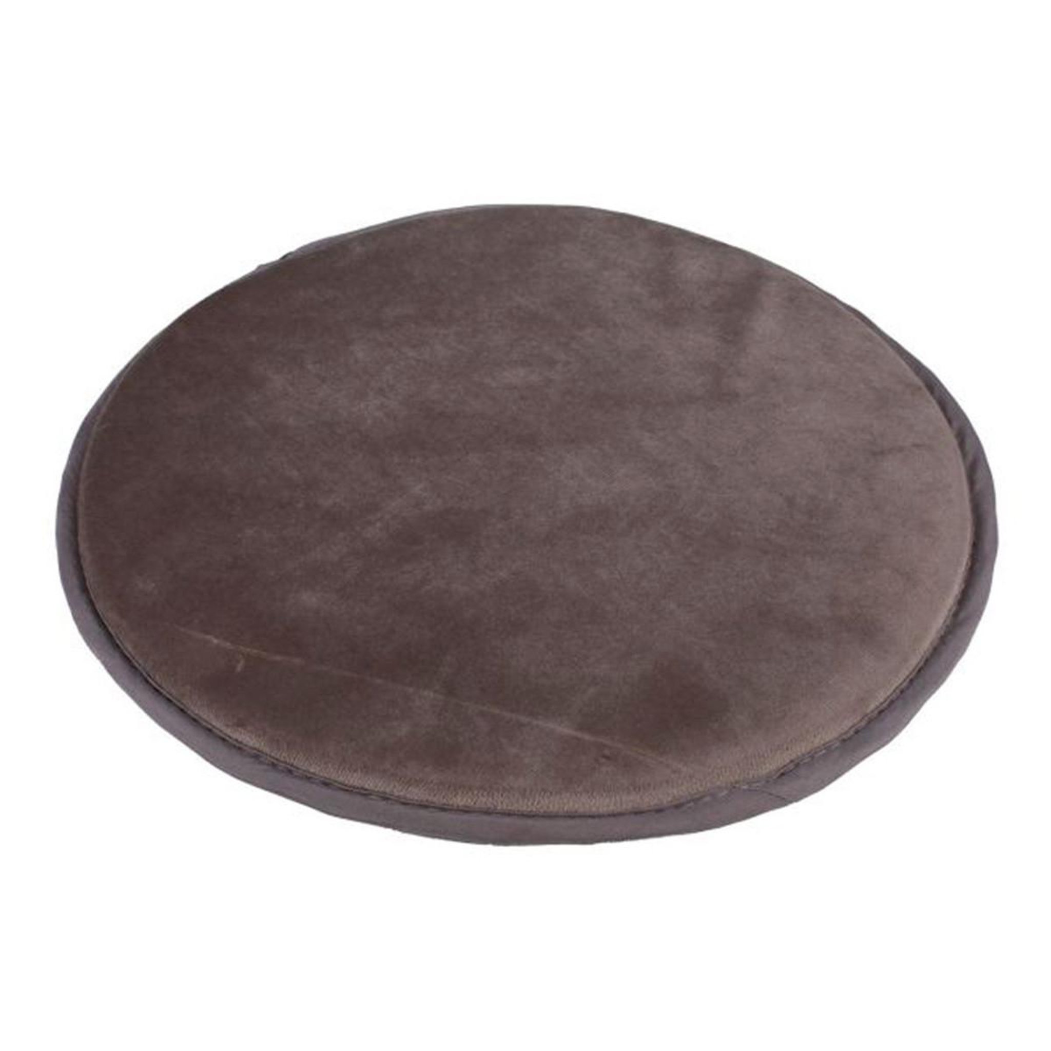 Voir la diapositive 1 : The Home Deco Factory Lot de 6 galettes de chaise  velours  34cm taupe