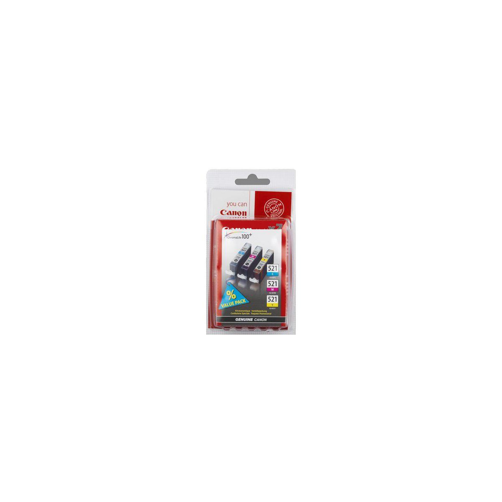 Canon Cartouche d'encre cli-521 3 couleurs cmj