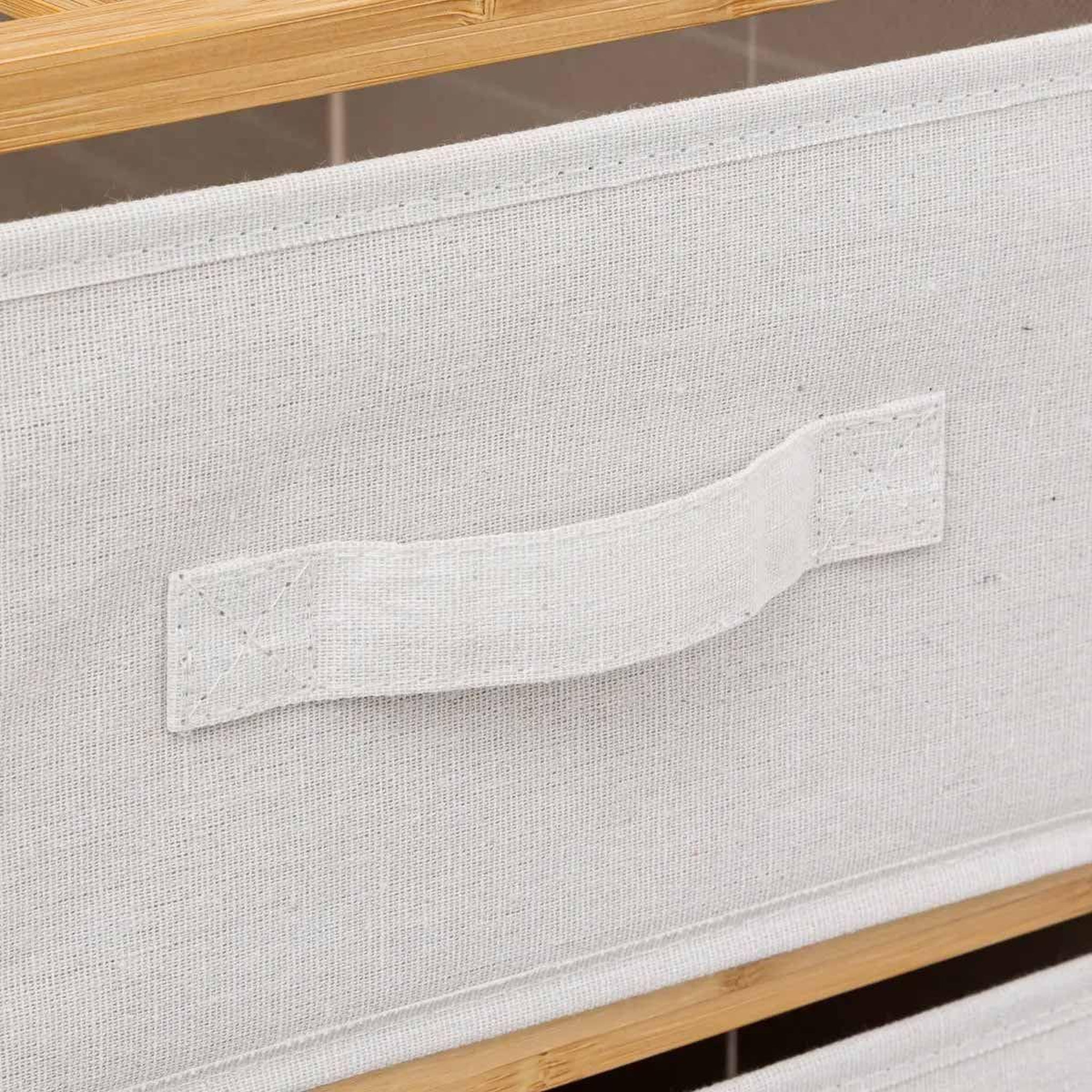 Voir la diapositive 3 : FIVE Étagère 5 paniers de rangement  tidy  144cm naturel