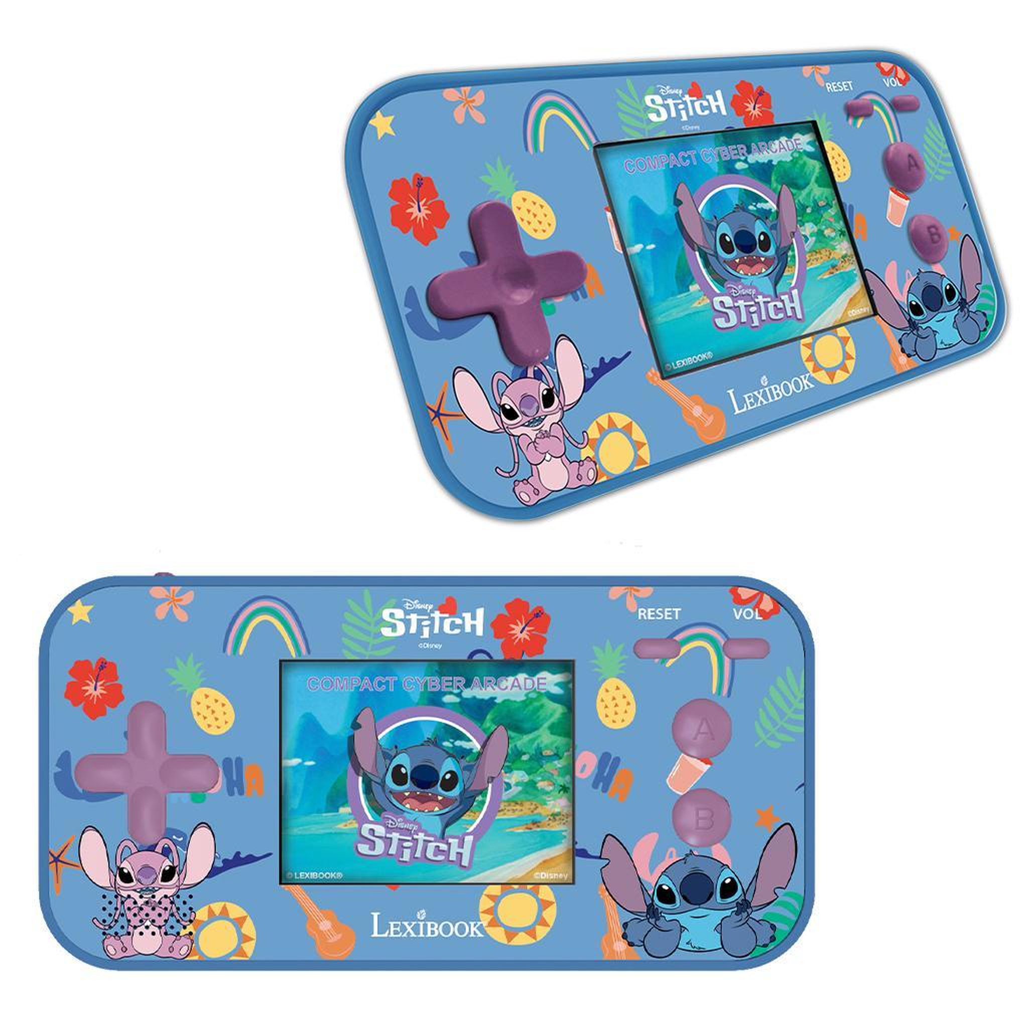 Lexibook Console de jeux portable couleur Stitch Cyber Arcade Pocket