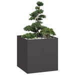 VIDAXL Jardiniere noir 80x80x80 cm acier