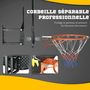Voir la diapositive 6 : HOMCOM Panier de basket-ball mural avec ressort - panneau de basket à accrocher - visserie incluse - acier PE jaune noir